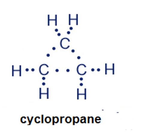 electron dot structure of cyclopropane|Cyclopropane .